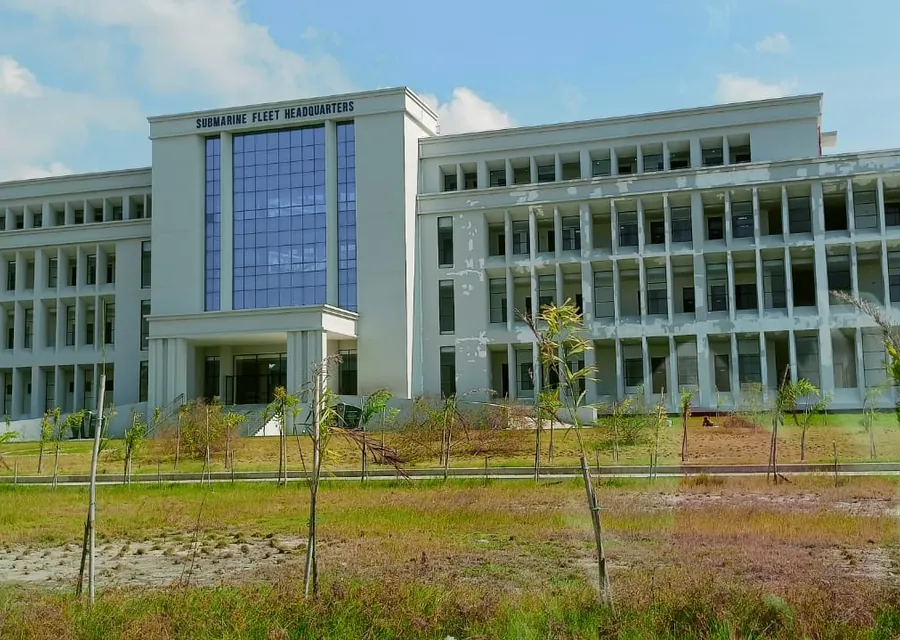 Completed Fleet Headquarter building at BNS Submarine Base, Pekua